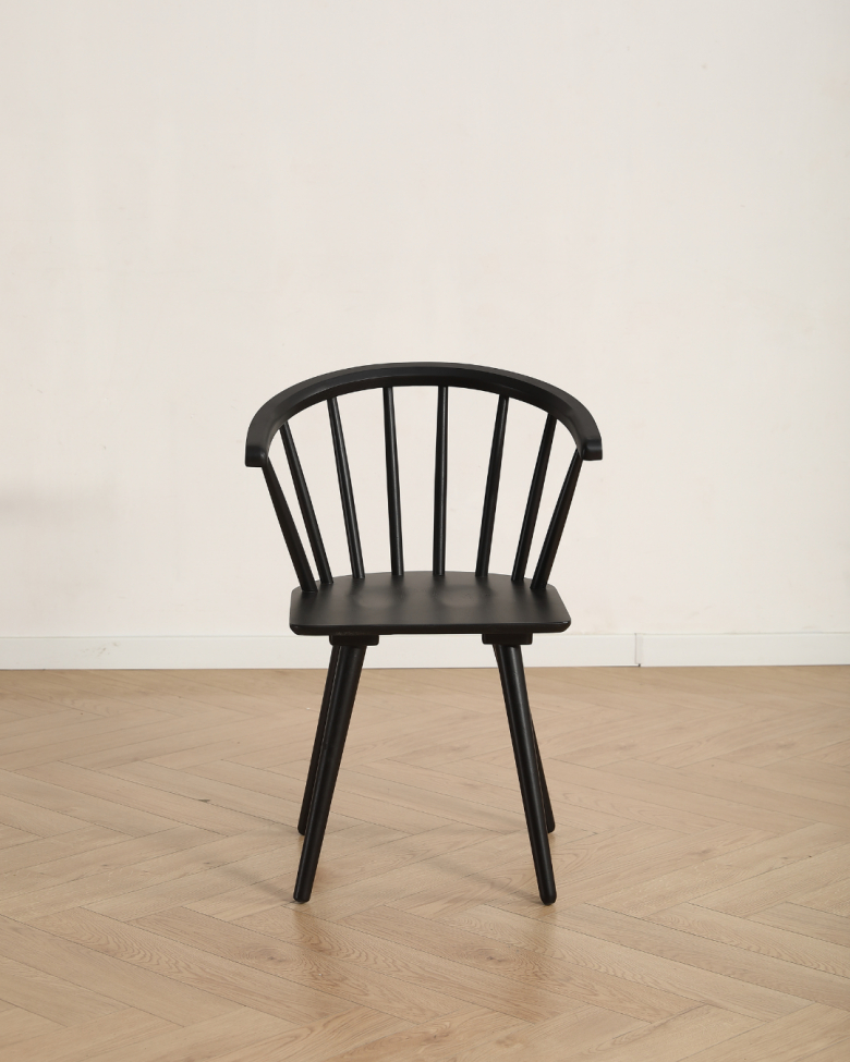 Stoel 'Astrid'- Zwart