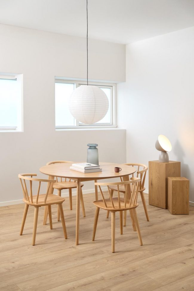 Eettafel 'Roxby' Rond 120x76cm - Natuurlijk