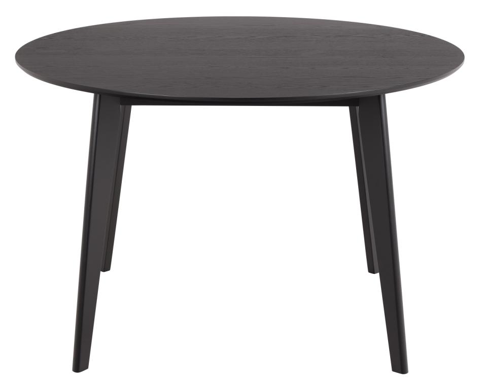 Eettafel 'Roxby' Rond 120x76cm - Zwart