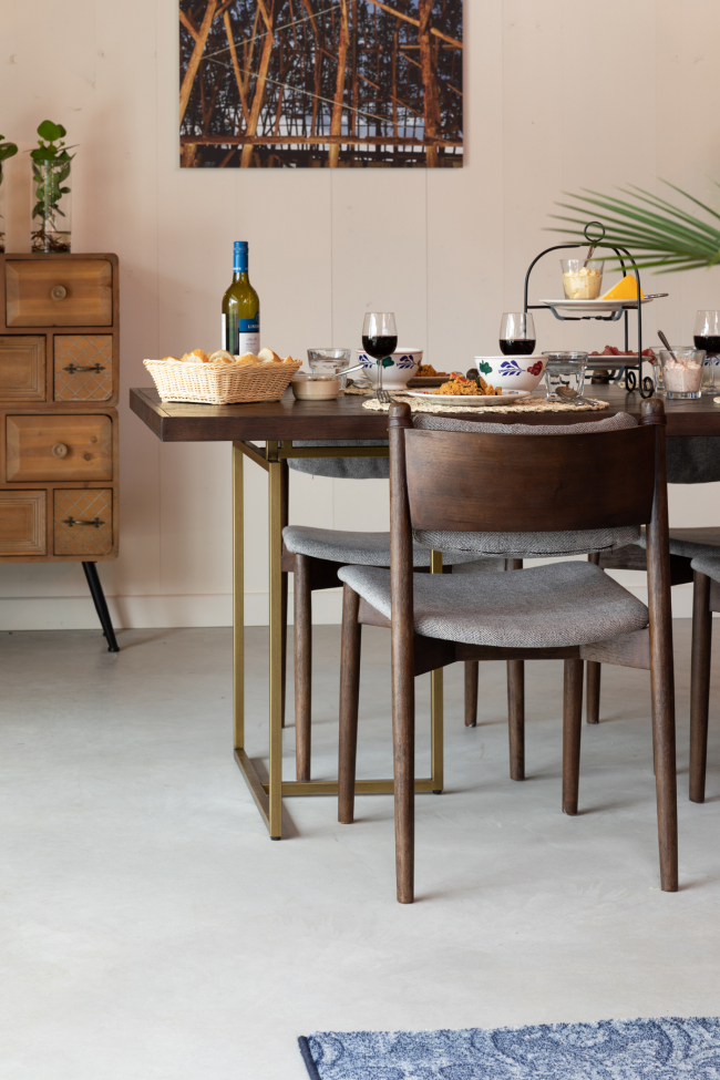 Stoel 'Torrance' - Beige/Bruin