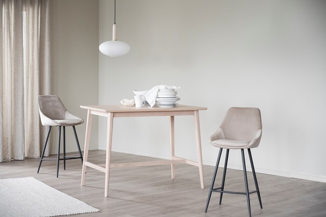 Barkruk 'Sierra' - Beige/Velvet