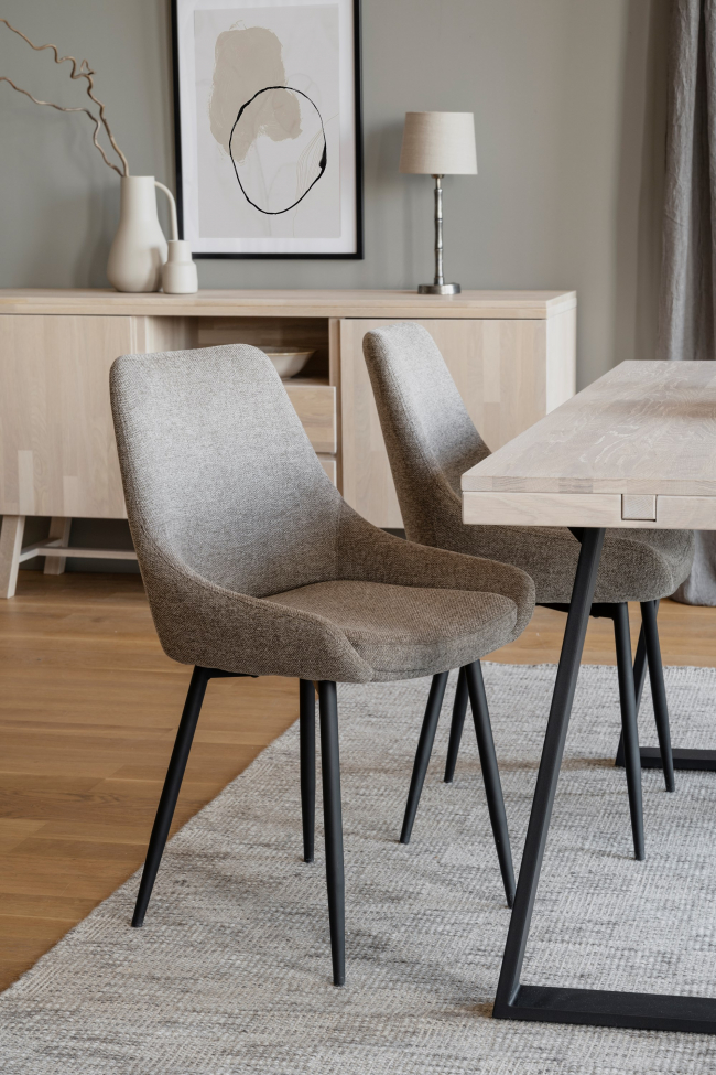 Stoel 'Sierra' - Beige/Zwart