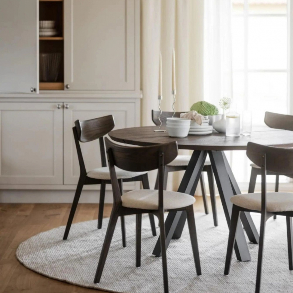 Stoel 'Ami' - Bruin/ Beige