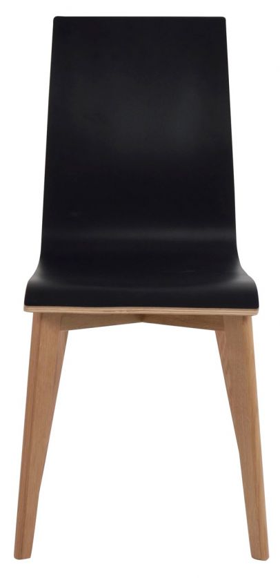 Stoel 'Gracy' - Zwart/Eik