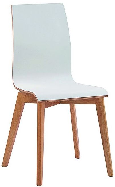Stoel 'Gracy' - Wit/Eik