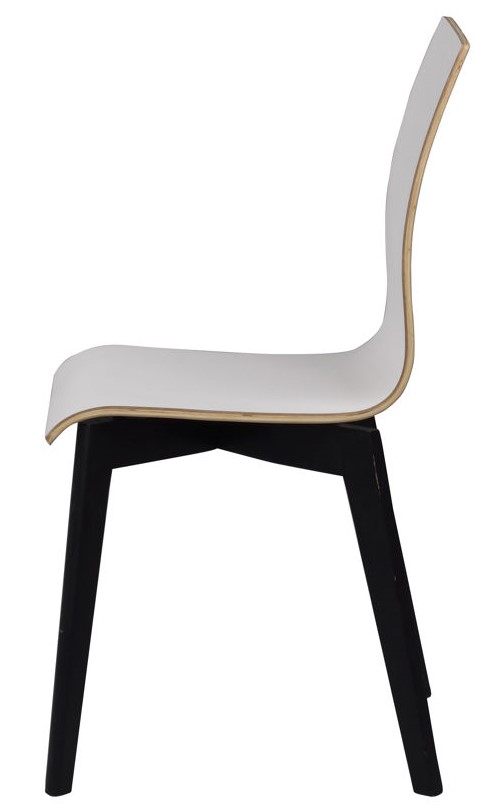 Stoel 'Gracy' - Wit/ Zwart