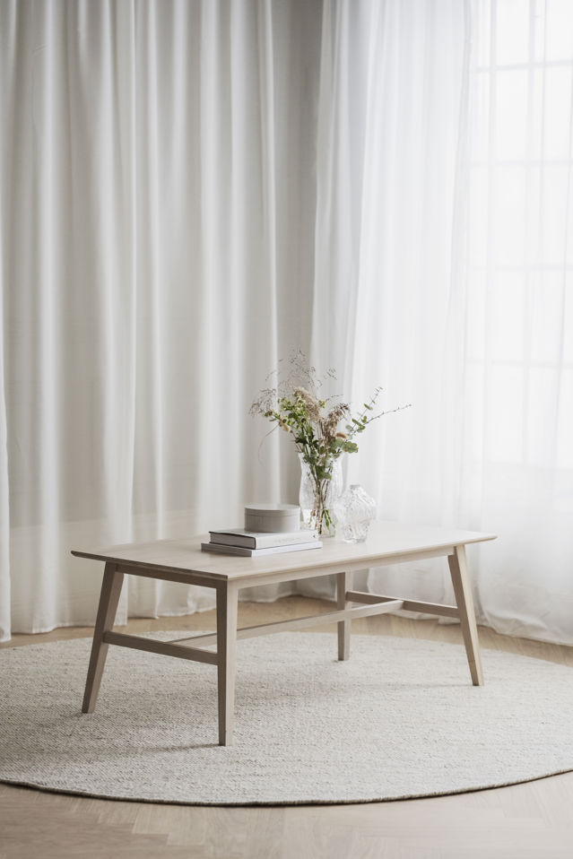 Salontafel 'Filippa' - Witgeolied Eiken