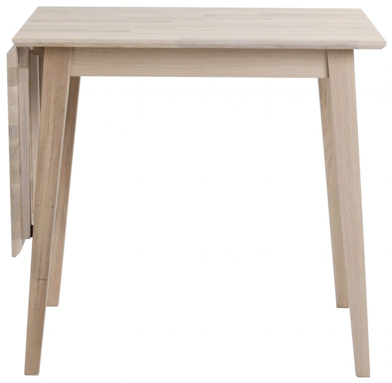 Eettafel 'Filippa' 80x80cm - Witgeolied Eiken