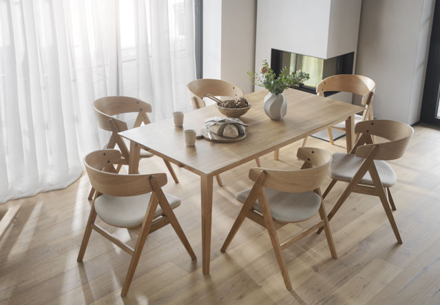 Eettafel 'Filippa' 180x90cm - Eiken