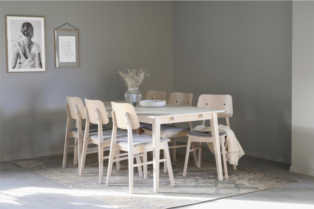 Eettafel 'Filippa' 180x90cm - Natuurlijk