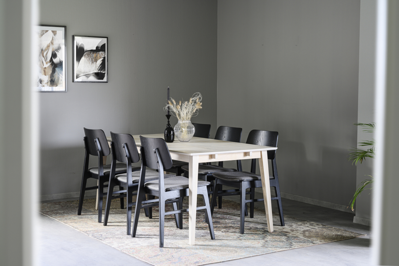 Eettafel 'Filippa' 180x90cm - Natuurlijk