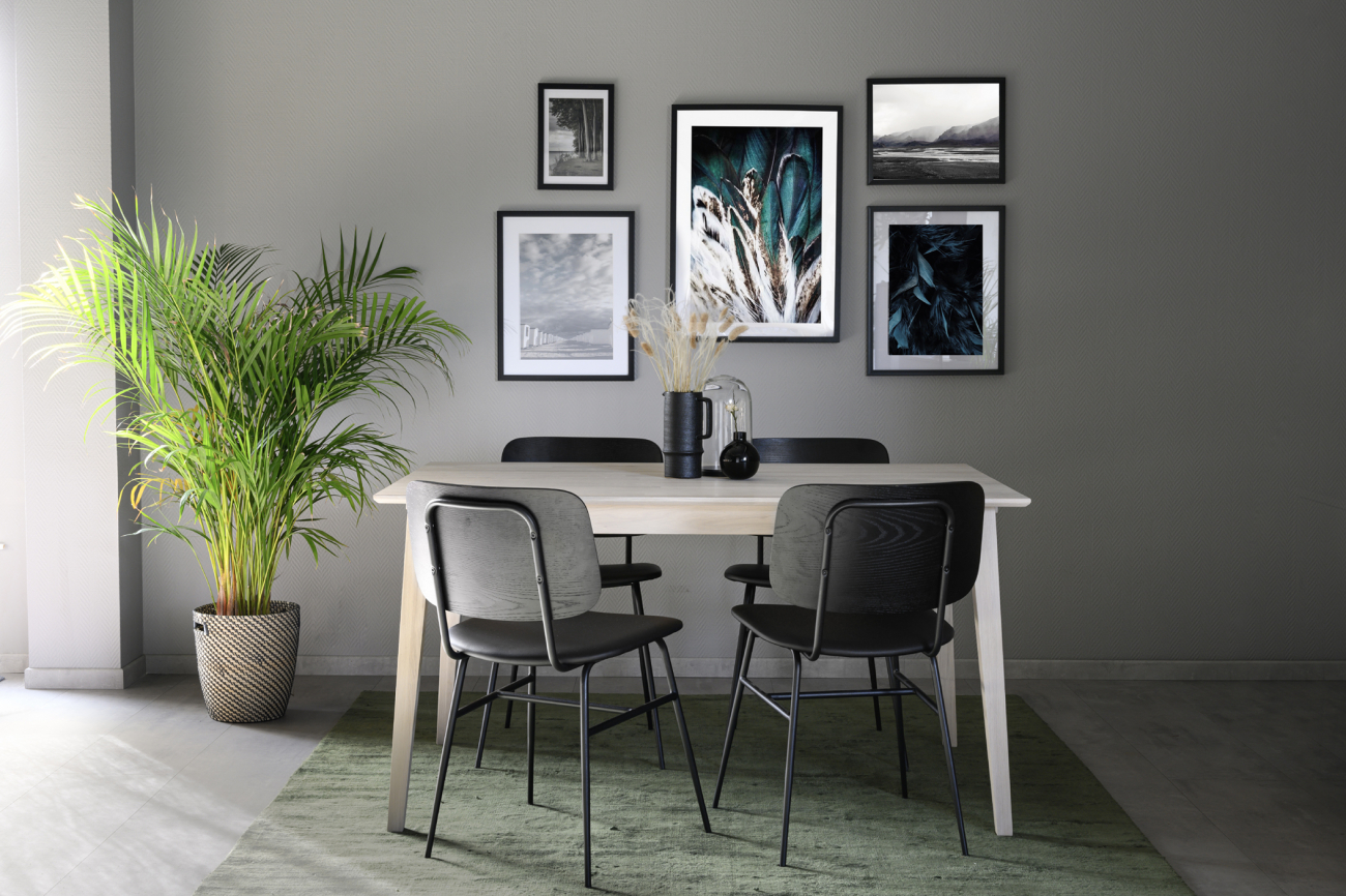 Eettafel 'Filippa' 140x90cm - Witgeolied