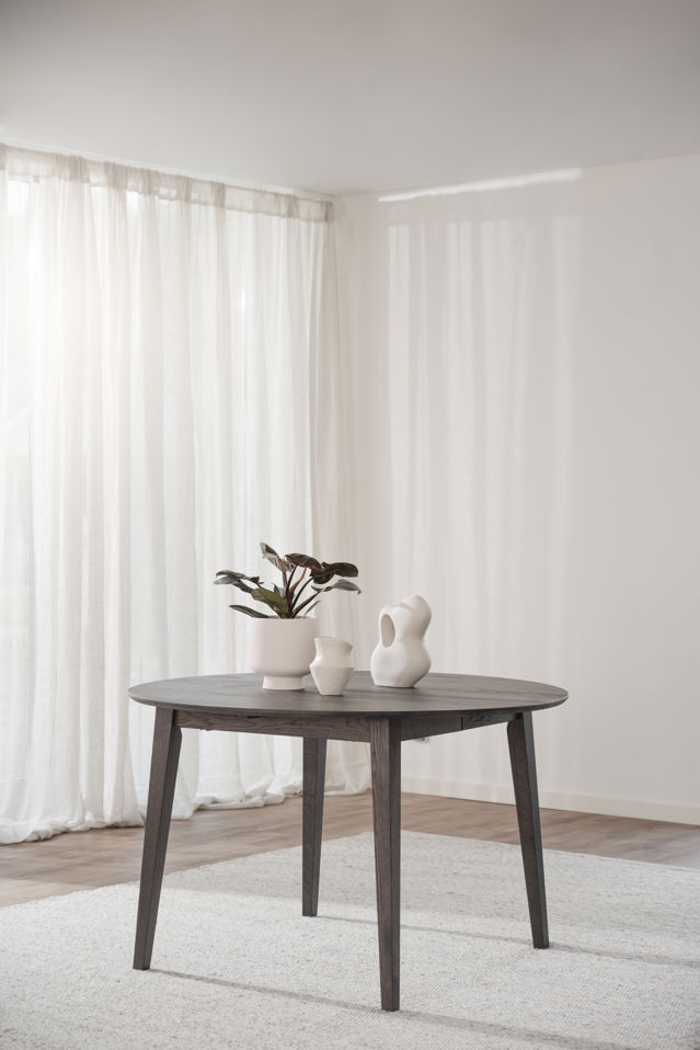 Eettafel 'Filippa' Rond 120cm - Donkerbruin