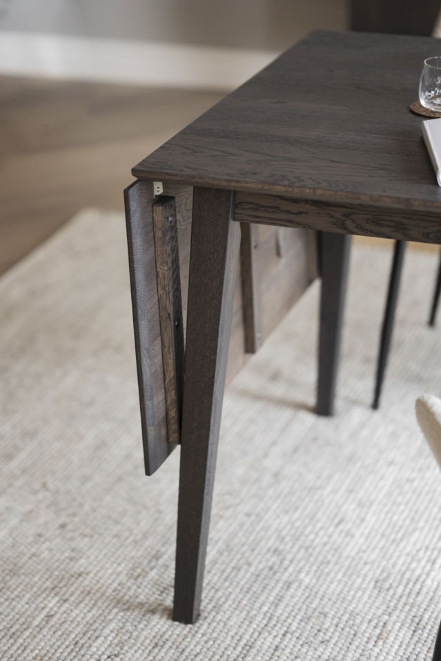 Eettafel 'Filippa' 80x80cm - Donkerbruin