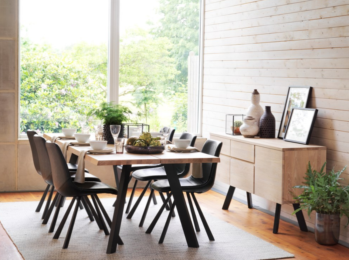 Dressoir 'Fred' - Witgeolied Eiken