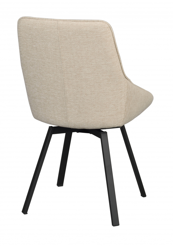 Stoel 'Alison' - Lichtbeige/zwarte