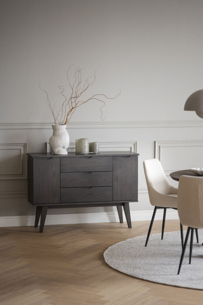 Dressoir 'Filippa' 122x85cm - Donkere eik