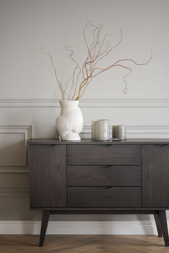 Dressoir 'Filippa' 122x85cm - Donkere eik