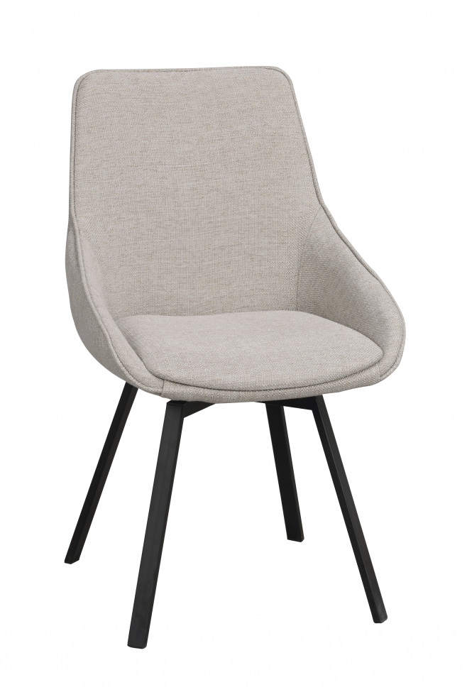 Stoel 'Alison' - Beige/zwart