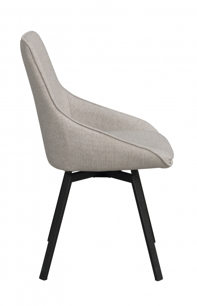 Stoel 'Alison' - Beige/zwart