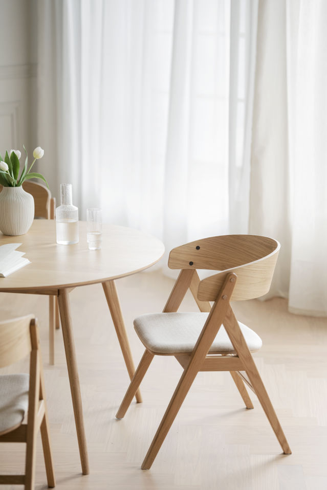 Ronde Eettafel 'Yumi' Rond 115cm - Eik