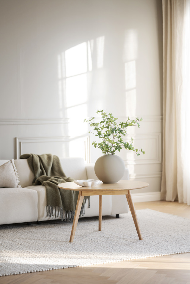 Salontafel 'Yumi' Rond 90cm - Eik