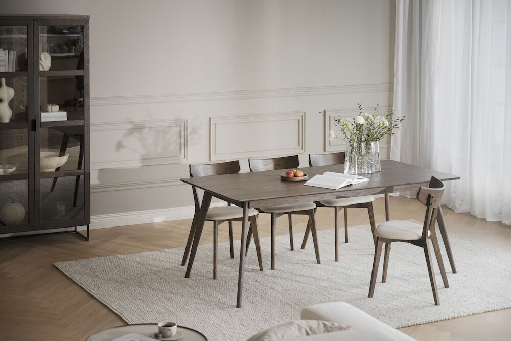 Eettafel 'Yumi' 190x90cm - Bruin