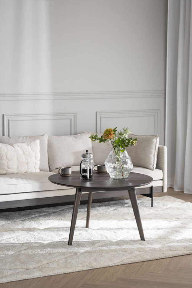 Salontafel 'Yumi' Rond 90cm - Bruin