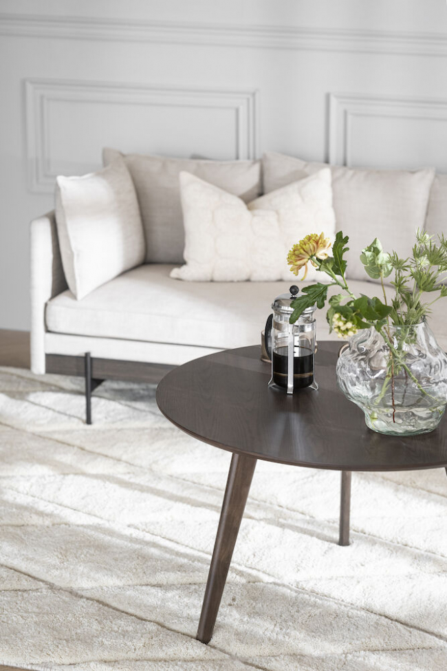 Salontafel 'Yumi' Rond 90cm - Bruin