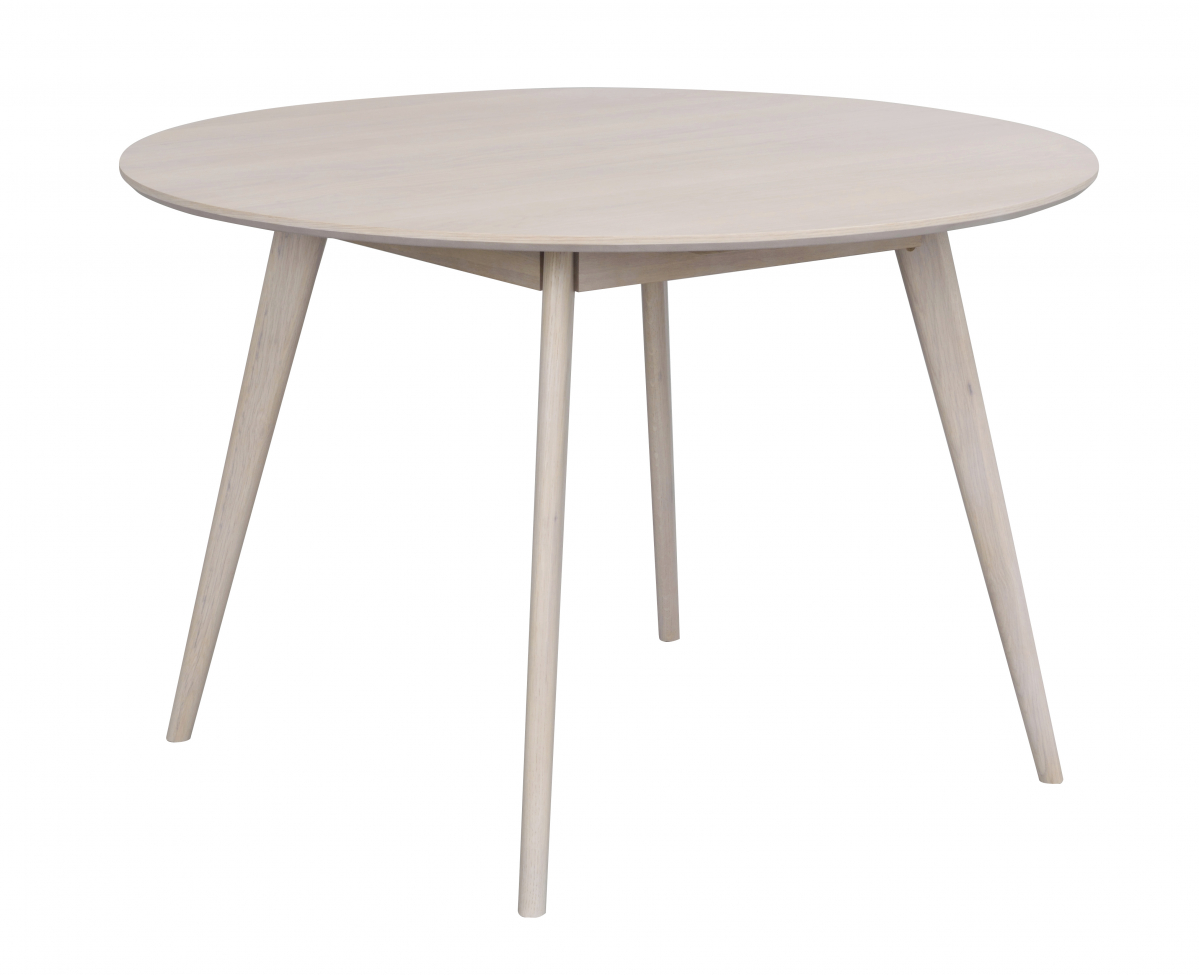 Eettafel 'Yumi' Rond 115cm - Witgeolied