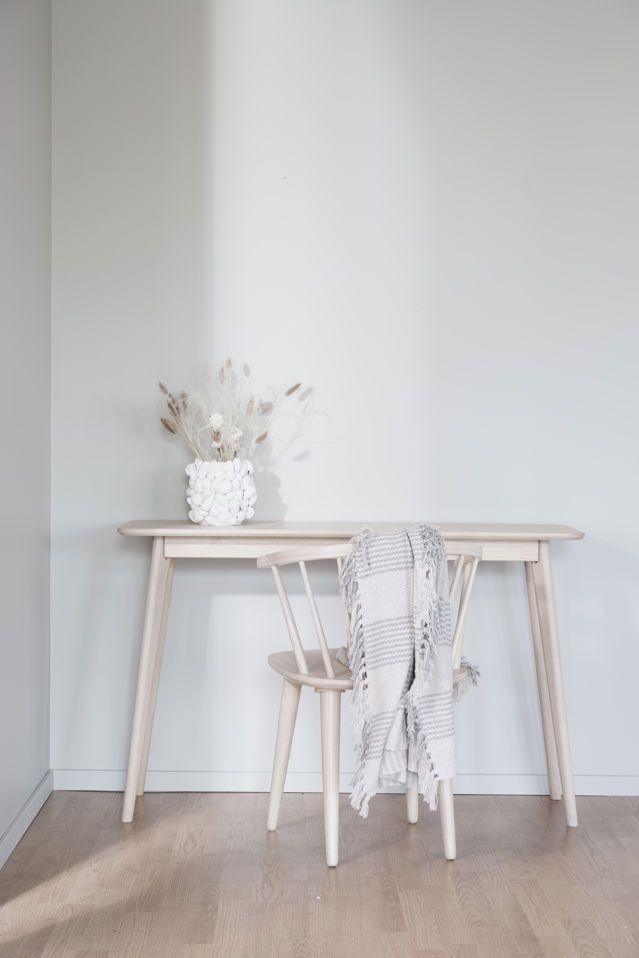 Bijzettafel 'Yumi' 120x40cm - Witgeolied eiken