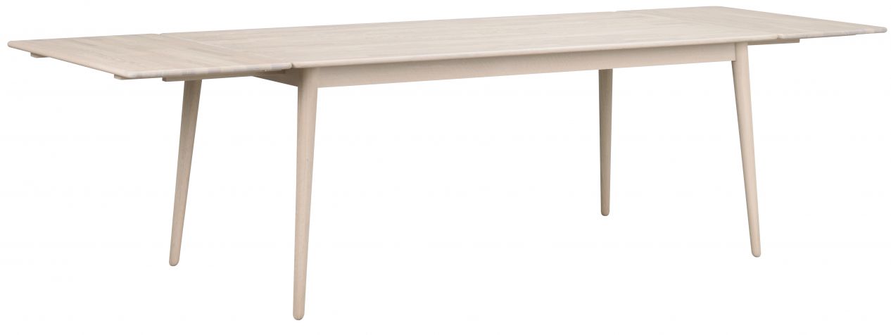 Eettafel 'Tyler' 180x90cm - Witgeolied Eik