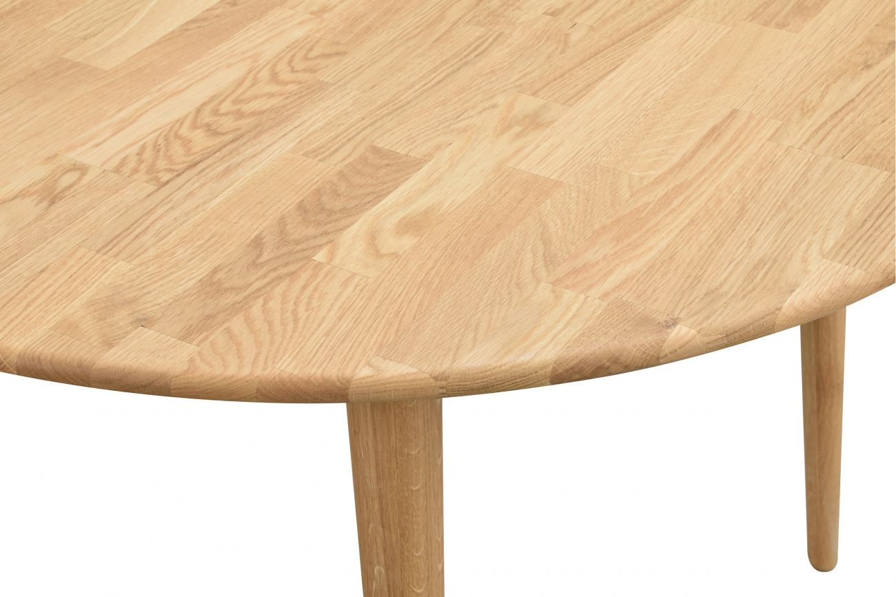 Ovale Eettafel 'Tyler' 170x105cm - Eik