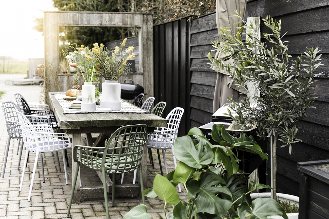 Stoel 'Albert' Kuip Garden - Lichtgrijs