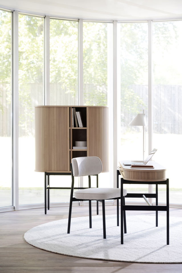 Kast 'Haddington' - Witgepigmenteerd/Zwart