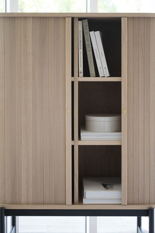 Kast 'Haddington' - Witgepigmenteerd/Zwart