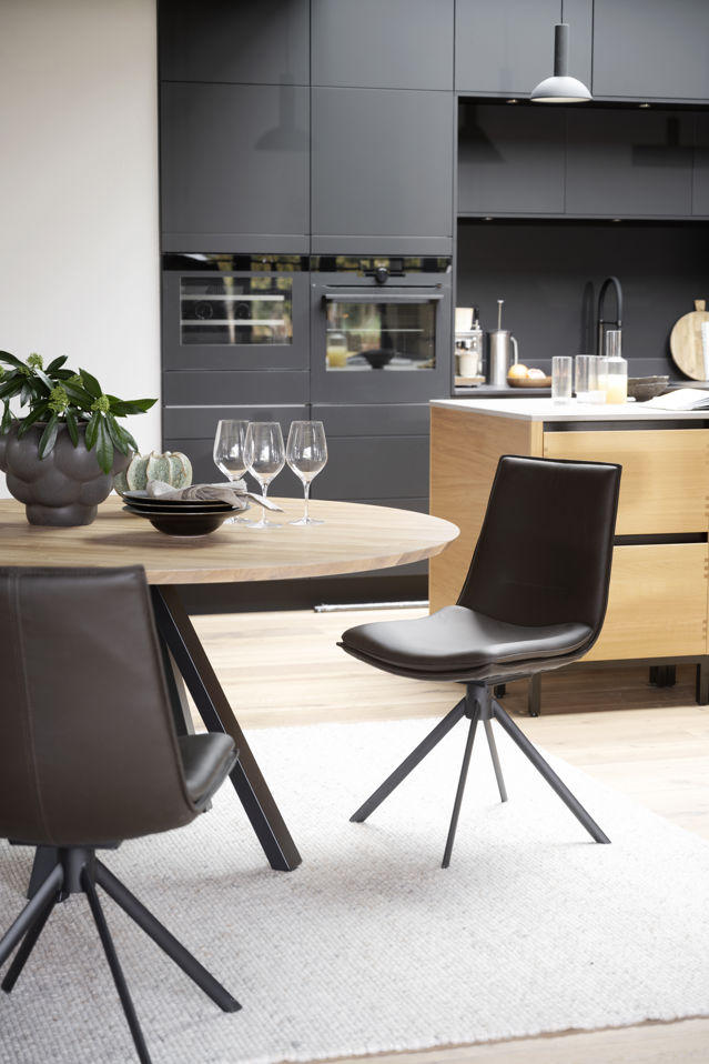 Fauteuil 'Lowell' Draaiend - Bruin