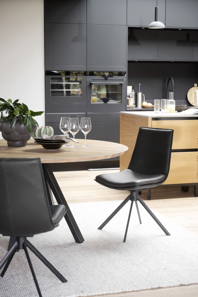 Fauteuil 'Lowell' Draaiend - Zwart