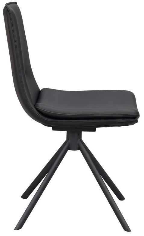 Fauteuil 'Lowell' Draaiend - Zwart