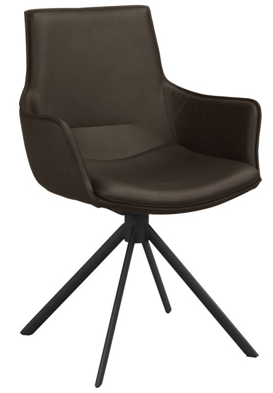 Fauteuil 'Lowell' Draaiend - Bruin