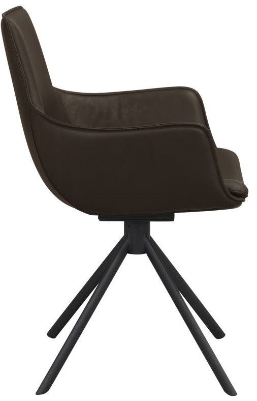 Fauteuil 'Lowell' Draaiend - Bruin