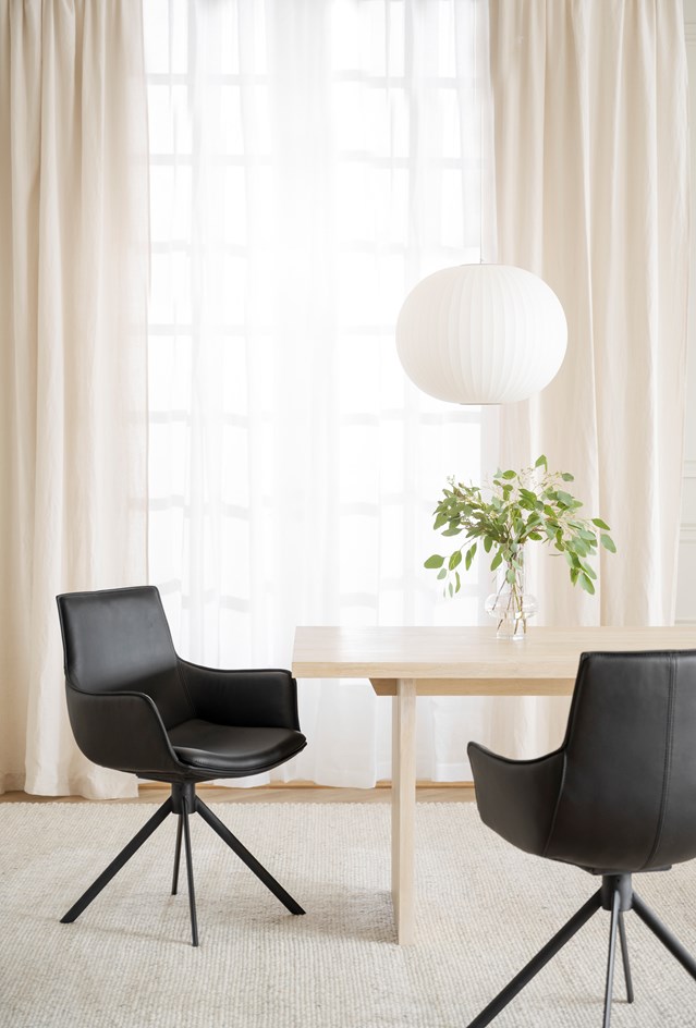 Fauteuil 'Lowell' Draaiend - Zwart