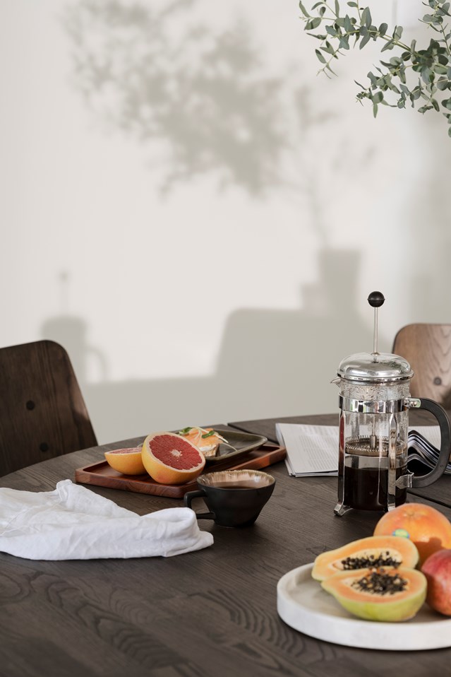 Eettafel 'Carradale' Rond 150cm - Bruin/V-poot