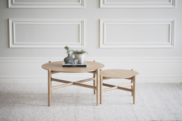 Salontafel 'Holton' Rond 80cm - Natuurlijk