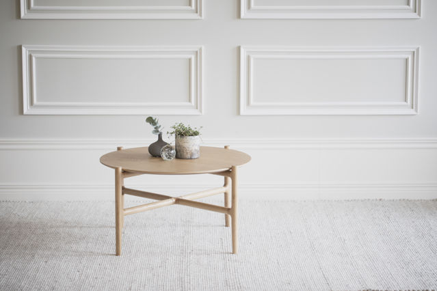 Salontafel 'Holton' Rond 55cm - Natuurlijk