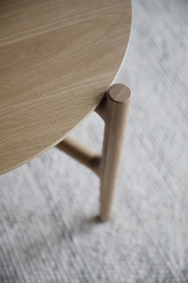 Salontafel 'Holton' Rond 55cm - Natuurlijk