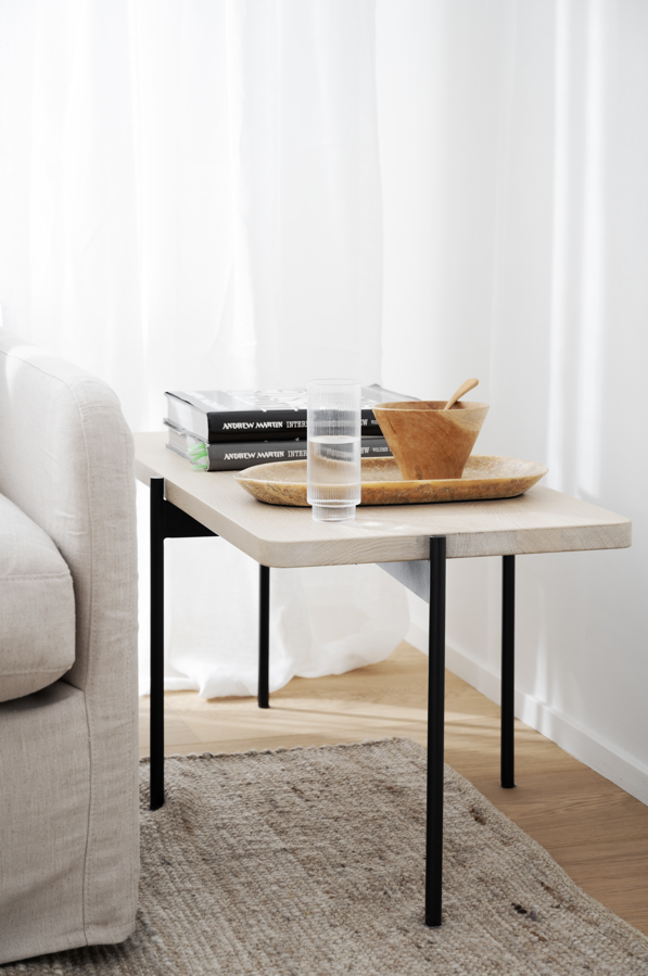 Salontafel 'Shelton' 145x60cm - Witgepigmenteerd eik