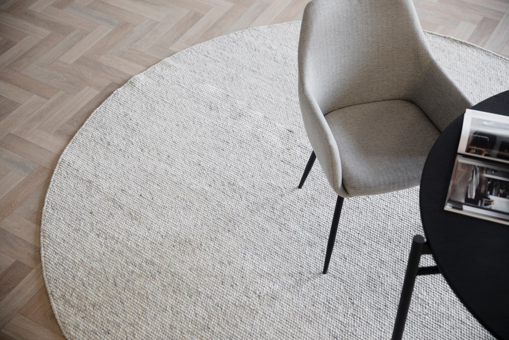 Vloerkleed 'Auckland' Rond 250cm - Natuur