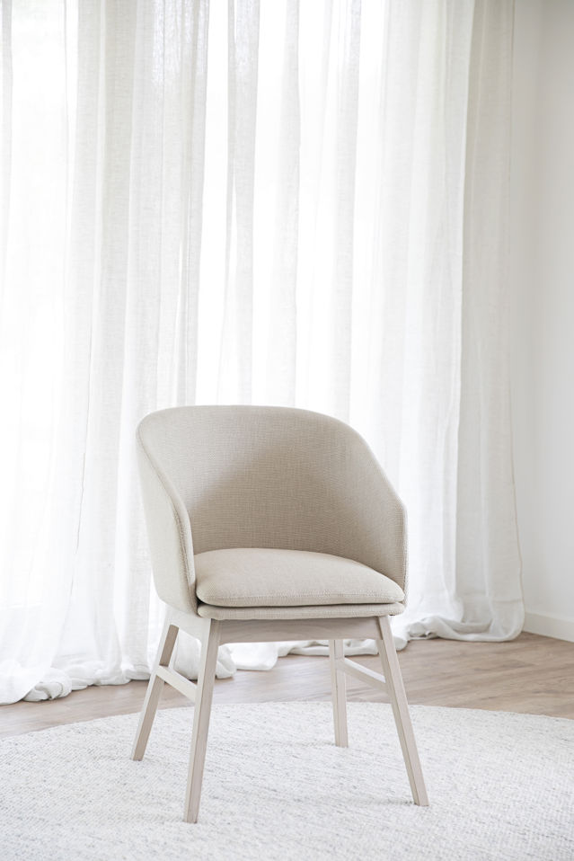 Fauteuil 'Windham' - Beige/Witgepigmenteerd