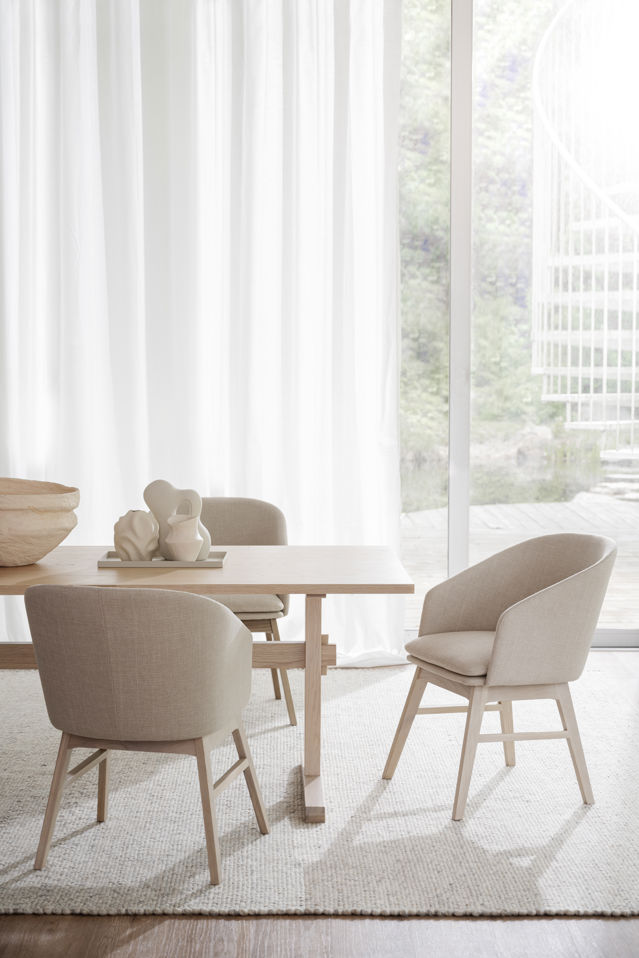 Fauteuil 'Windham' - Beige/Witgepigmenteerd